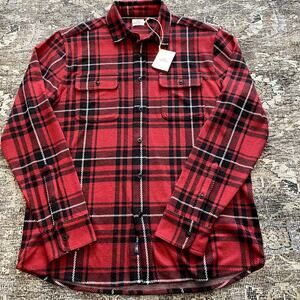 NEW Faherty Legend Sweater Shirt in Homeward Bound Plaid Men's Size L